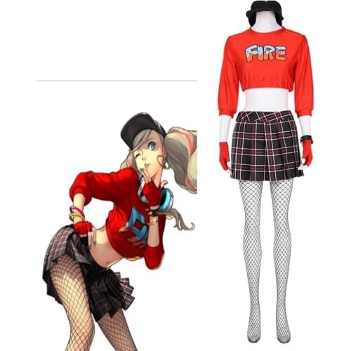 Cosplaydiy Custom Made Persona 5 Dancing Star Night Joker Protagonist Anne Takamaki Panther Cosplay Costume L320