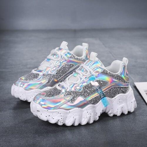 Chunky Sneakers Women flats Sneakers Shoes Platform Sneakers for Women Shoes Lace-Up Zapatos Mujer Dad Sneakers Tenis Feminino