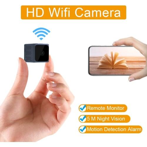 Mini Camera WiFi HD Wireless Remote Monitor Camera Tiny IP Camera Video Recorder Motion-Detectio