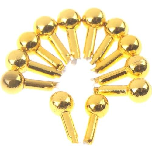 12pcs/bag 1/12 Dollhouse Miniature Golden Drawer Handle Simulation Furniture Accessories