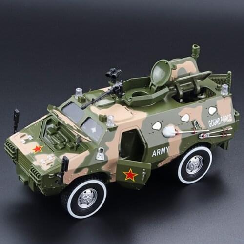 1:24 JEEP Refit Armored Car Diecasts Alloy Toy Off-road Vehicles Tank Model Metal Police Explosion Proof Car Childrens Toy Gift