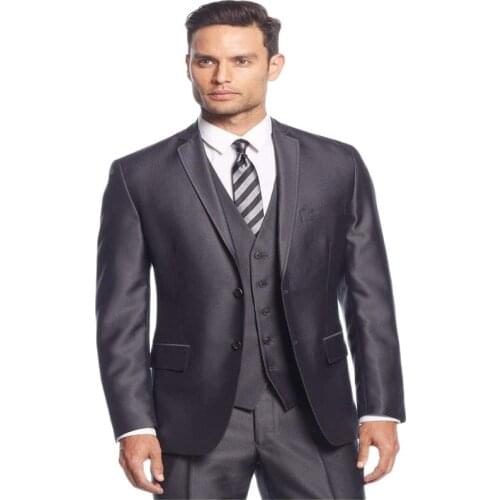 Custom Mens Suits New Arrival Men Suit High Quality Man Bussiness Formal Blazer (jacket+pants+vest) Gentleman Dress Man Slim