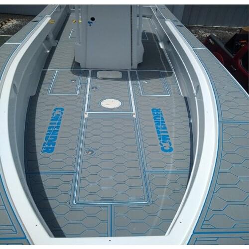 2005 Contender 31 Cockpit Boat EVA Faux Teak Decking Floor Pad