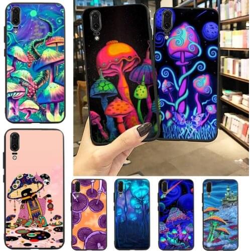 Weird Trippy Mushroom Psychedelic Phone Case For Huawei P20 P30 P40 lite Pro P Smart 2019 Mate 10 20 Lite Pro Nova 5t