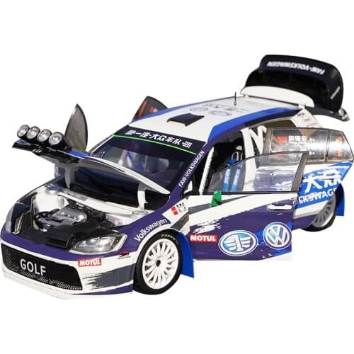 Original factory authentic 1:18 FAW VW Golf 7th 7 Generation CRC SCRC Rally Championship diecast car model for collection