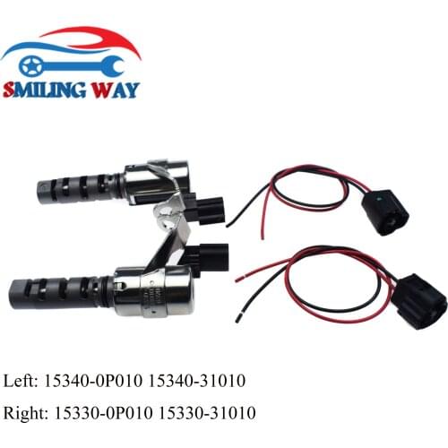 Variable Timing Solenoid Oil Control Valve RH LH & Wring Harness Connector For Toyota 4Runner FJ Cruiser Tacoma Tundra Hilux