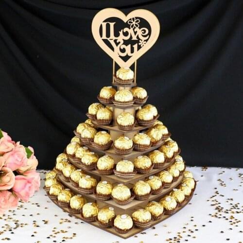 Valentines Day I love You Chocolate Stand Ferrero Rocher Stand Wedding Decorations Heart Tree Wedding Display Stand Centrepiece
