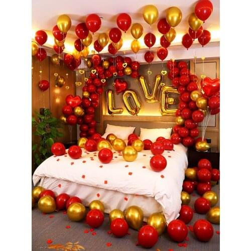 Wedding decoration balloon wedding room layout set bedroom new house romantic meal gift creative wedding wedding supplies Daquan