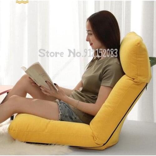 Lazy comfortable cushion lever foldable computer chair bay window lounge chair bed backrest sofa tatami sofa
