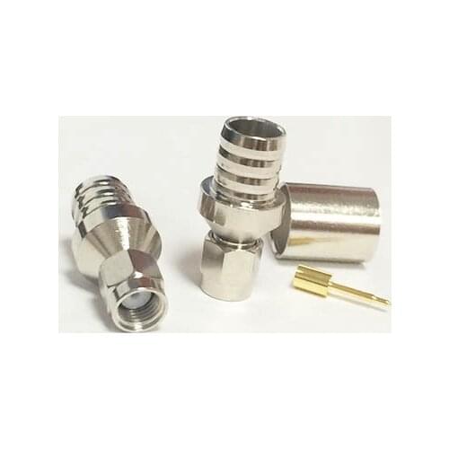 1pc New SMA Male Plug Modem Connector Convertor Crimp With For RG8 RG213 LMR400 Straight Nickelplated Wholesale