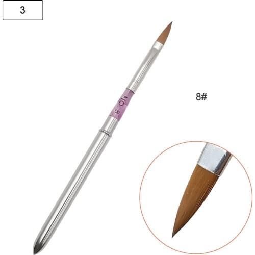 1pcs Crystal Nail Art Brush Gel Carving Pen Brush Liquid Powder