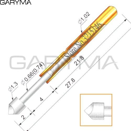 100Pcs in a Pack Dia 1.3mm PM75-T2 Spring Test Probes Pogo Pin Length 27.8mm (Stroke Spring Froce:120g) Free Shipping