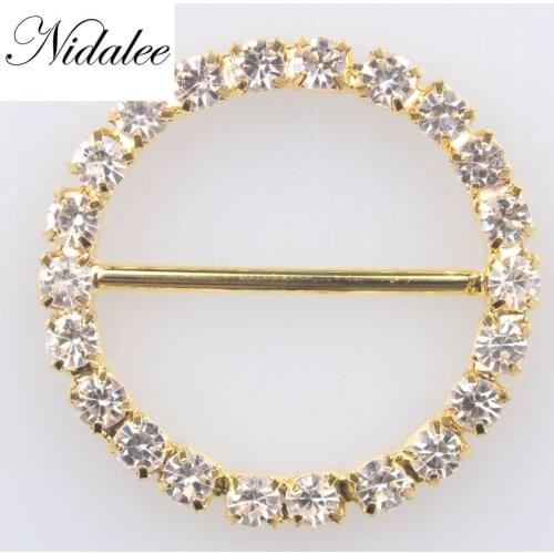 Rhinestone Ribbon Buckle Slider for Invitation Card Craft Embellishment DIY Decoration Buckles