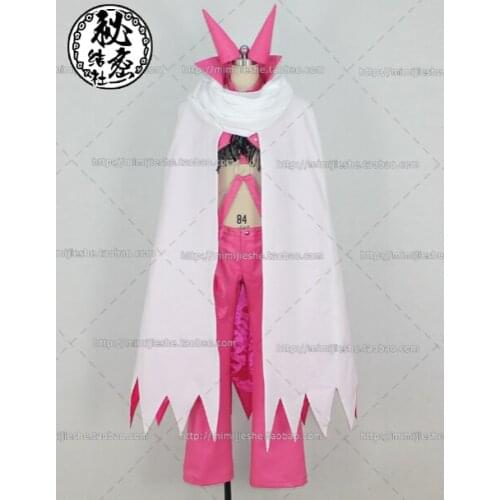 2016 One Piece Cosplay Sadi Chan Dark Red Costume White Cape Tailor-Made