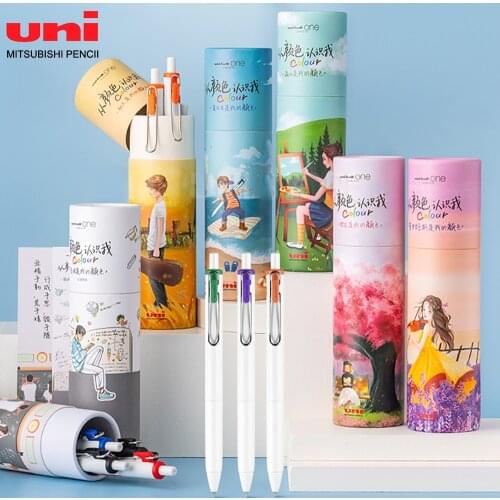 4Pcs/box Japan Uni Limited Small Thick Core Gel Pen Color Hand Account Student Marker Pen Writing Smoothly 0.38mm