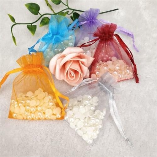 50 pieces/batch of organza jewelry bag, organza drawstring bag, jewelry packaging, jewelry bag, jewelry bag 5z