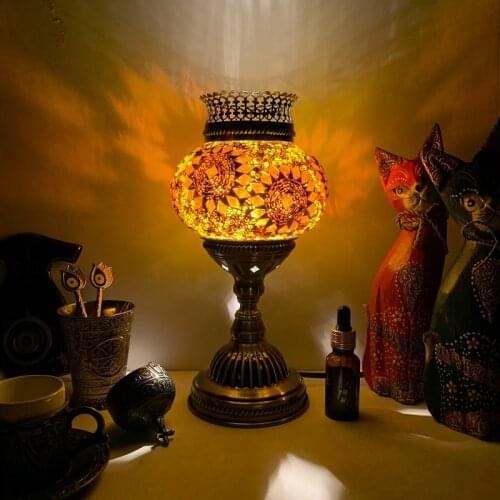 Aromatherapy Table Lamp Turkish Bedroom Guest Home Stay Restaurant Bedroom Light Decoration Desk Lamp