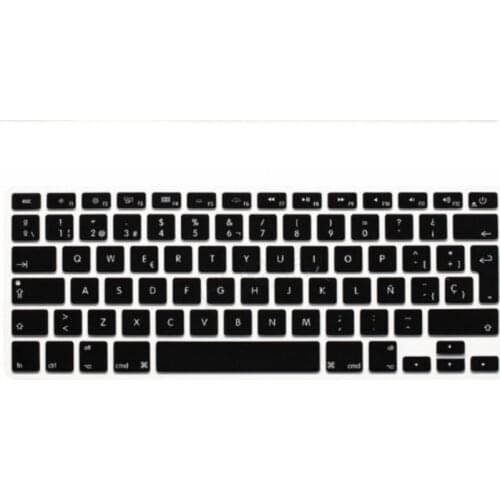 EU Euro Spanish Keyboard Cover for Macbook Pro Air Retina 13" 15" 17" inch Silicon Skin (European Keyboard) (5PCS)