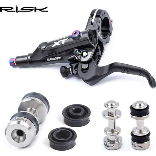 RISK Titanium Bicycle Disc Brake Lever Piston Repair Part With 2 Oil Seal For XT M785 M8000 SLX M7000 MTB Bike Brake Lever Parts