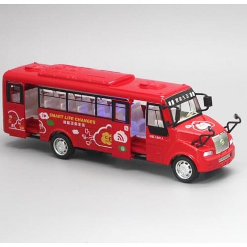 Hx 1:32 tourism bus city bus Metal Alloy Diecast Toy Car Model Miniature Scale Model Sound and Light Emulation Electric Car