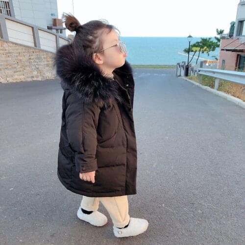 Hot Selling Children Winter New Down Coat Kids Thicken Hooded Jacket Girl And Boys Warm Fashion Parkas 2 3 4 5 6 7 8 Years