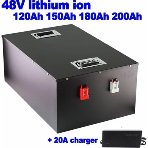 48v 120Ah 150AH 180Ah 200Ah li ion polymer Lithium Replace power wall battery for Solar System backup RV EV inverter golf cart