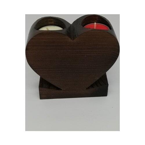 Marples Wood Decorative Heart candle Holder candle and candlestick свеча и подсвечник vela y candelero