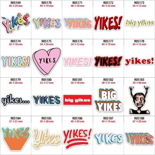 Colorful Letter Patterns Printed Planar Resin Flatback DIY Decoration Crafts Accessories R0516 R0517 R0518