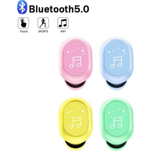In-Ear Mini Invisible Ture Wireless Earphone Bluetooth-compatible Headphone Handsfree Stereo Headset TWS Earbud With Microphone