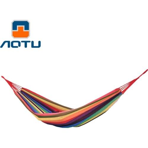 NEW 2019 Outdoor 200*80cm leisure hammock Single camping hammock indoor park adult widening thickening canvas affordable 130kg