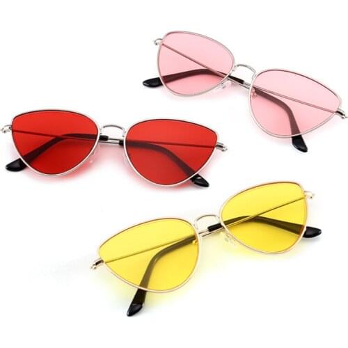 Sexy Small Vintage Cat Eye Sunglasses Women Vintage Red Black Sun Glasses Female Ladies Cateyes Sunglass 2018 Retro Glasses