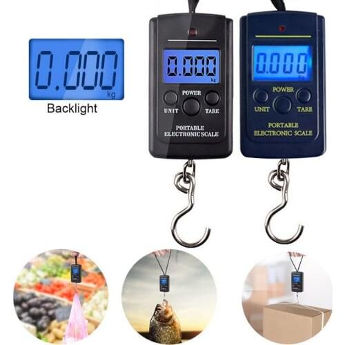 Portable Mini Digital Scale Kitchen Electronic Scale For Fishing Luggage Travel Weighting Steelyard 40kg x 10g Weight Tool