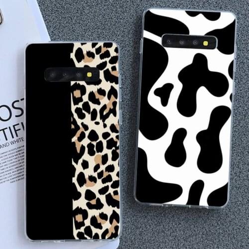 Luxury Leopard printing Phone Case for Samsung GALAXY S10Plus E(lite) S7 S7edge S8 S8Plus S9 S9Plus S10