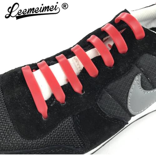 12PCS/Set lacet silicone Fashion Unisex Shoelaces Silicone Elastic children shoelas Waterproof Non Tie Shoe Lace Design For Easy