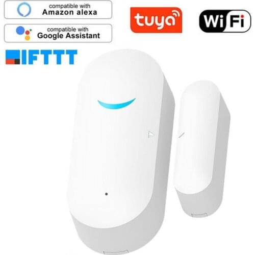 Tuya Smart WiFi Door Sensor Door Open / Closed Detectors WiFi App Notification Alert Security Alarm Support Alexa Google Home