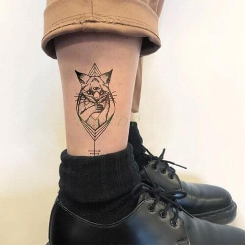 Waterproof Temporary Tattoo Sticker three eyes cat skull tatto flash tatoo fake tattoos for kids men women