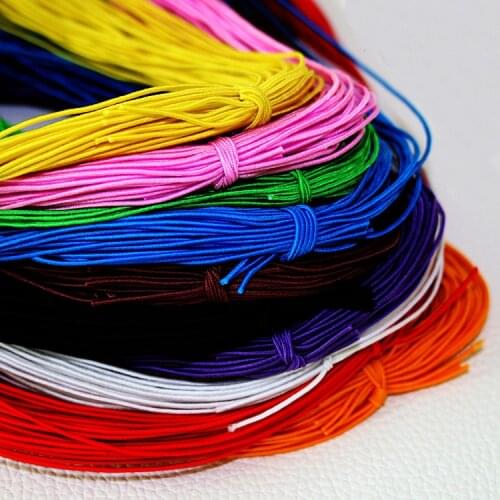 10 Colors Choice 25meters 1MM Beading Elastic Stretch Cord Beads Cord String Strap Rope Bead Thread For Bracelet DIY