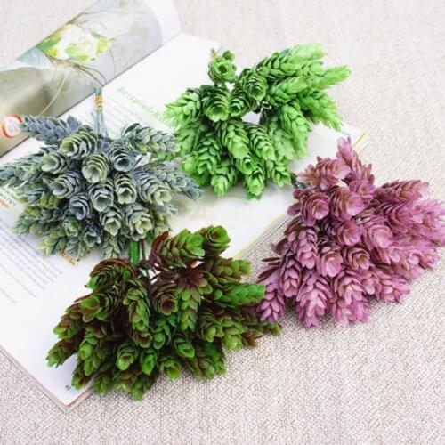 30 Heads Artificial Pineapple Fake Plastic Green Leaves Flores Flowers DIY Flower Arrangements Wedding Decoration Plant Leaf