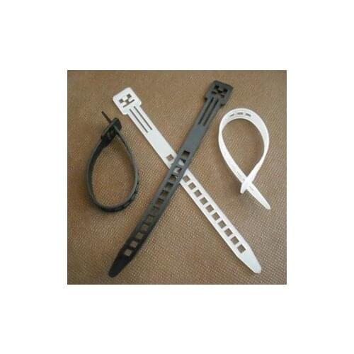 5pcs Nylon Cable Ties Releasable 9 x 150 mm Self-locking Plastic Zip Ties White/Black