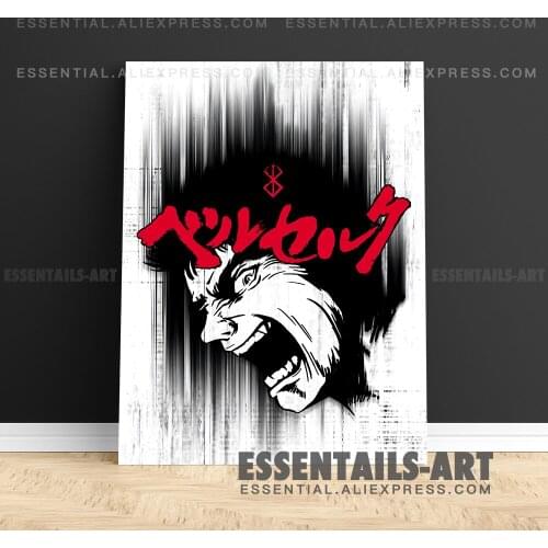 Berserk Guts Anime Poster Canvas Wall Art Painting Decor Pictures Bedroom Study Living Room Home Decoration Prints