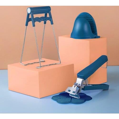 Anti-scalding clamp plate clamp grab bowl clamp household kitchen artifact steam clamp plate extractor anti-skid steamer handle