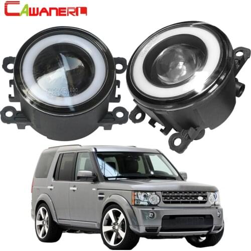 Cawanerl For Land Rover Discovery 4 LR4 SUV (LA) 2010 2011 2012 2013 Car LED Fog Light Angel Eye DRL Daytime Running Lamp 12V