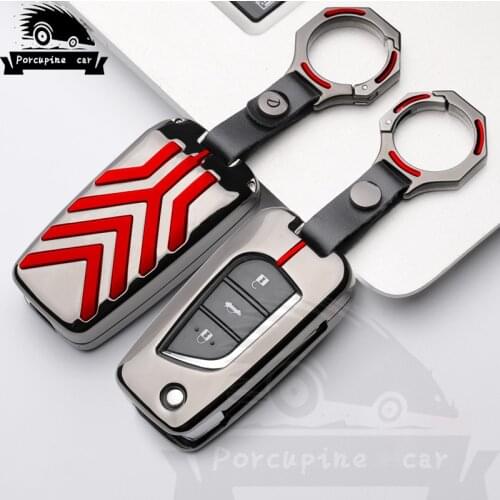 New Zinc alloy Case Cover Car Key For Toyota Aygo CHR RAV4 Yaris Corolla Camry Avensis Prius Crown C-hr 2018 Key Accessories