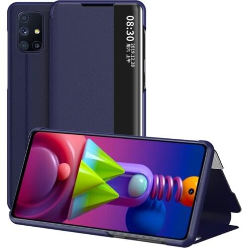 Flip Case For Samsung Galaxy M51 2020 Side Smart Window View Leather Case Cover for Samsung Galaxy M51 GalaxyM51 Phone Bags