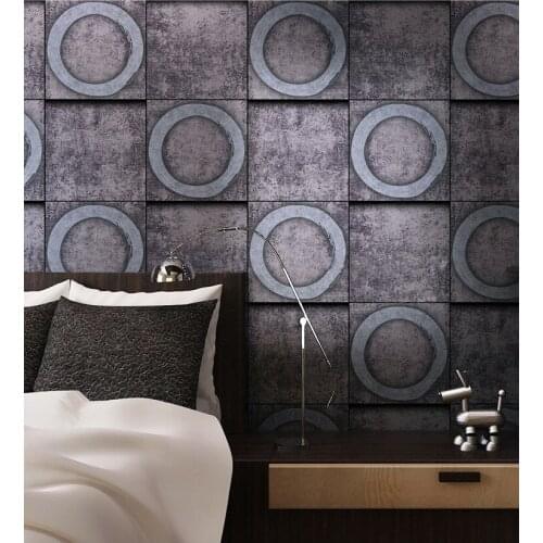 Loft Industry Wallpaper for Restaurant Coffee Shop Wallpapers Waterproof PVC Vinyl Vintage Wall Paper Roll Texture Feature