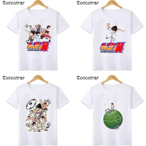 Anime Captain Tsubasa Le Petit Footballer Print Kids T-shirts Baby Boys/Girls Funny T shirt Cartoon Tees Children Tops,HKP2309