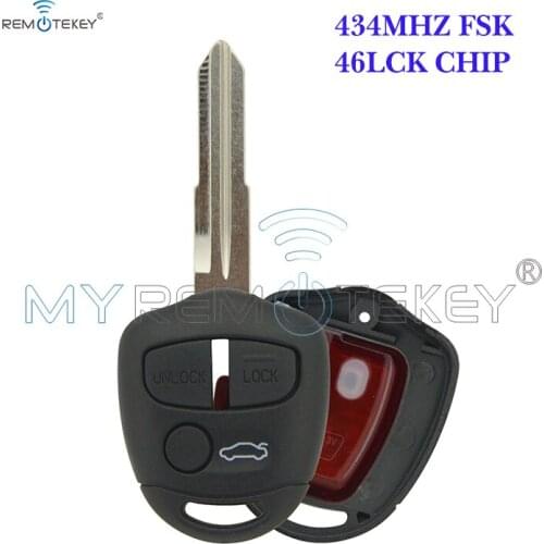 Remtekey Remote key 3 button 434Mhz MIT8 for Mitsubishi Triton Lancer Evo with 46LCK
