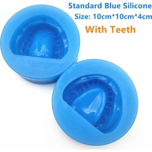 Dental Plaster Model Mold Mould of Edentulous Jaw Complete Cavity Block Dental Supplies 2pc/set