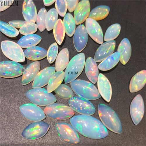 Marquise shape natural opal loose gemstone whole price opal loose stone for jewelry DIY