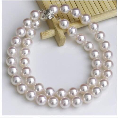 Collectible circle very light Japan Akoya natural seawater pearl necklace beads with certificate AAAA